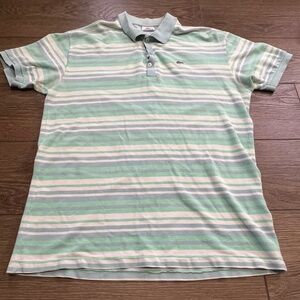 Lacoste Mens Striped Polo Shirt Size 7 (XXL)